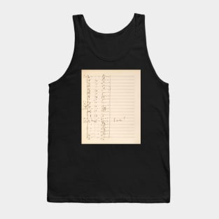 Mahler | The Song of Lament (Das klagende Lied) | Original manuscript score 2 (2 of 2) Tank Top